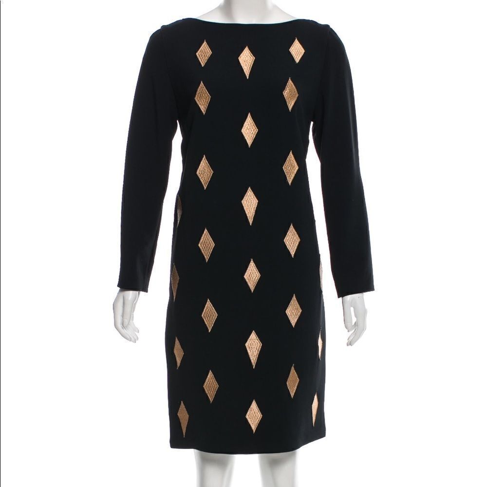 💛 Black and gold Osman dress - Theta! Kites! Diamonds!